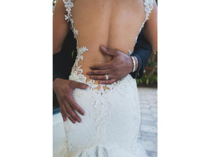 Galia Lahav 'Suzzanne' size 4 used wedding dress back view on bride