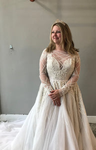 Hayley Paige 'Fleetwood' wedding dress size-08 SAMPLE