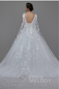 Custom 'Sarah' size 8 new wedding dress back view on model