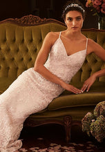 Load image into Gallery viewer, Melissa Sweet &#39;Embroidered and Beaded&#39; size 14 new wedding dress front view on model
