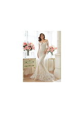 Load image into Gallery viewer, Sophia Tolli &#39;Off The Shoulder&#39; size 2 used wedding dress front view on model
