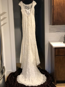 Robert Bullock 'Maggie' size 4 new wedding dress back view on hanger