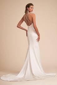 BHLDN 'Loretta' size 8 used wedding dress back view on model