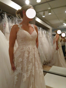 Stella York '6144' wedding dress size-12 PREOWNED