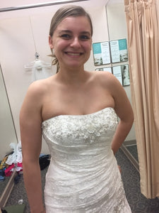 David's Bridal 'VP3344' wedding dress size-12 NEW
