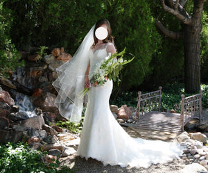 Pronovias 'Adela' wedding dress size-02 PREOWNED