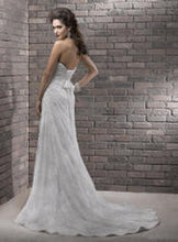 Load image into Gallery viewer, Maggie Sottero &#39;Myra R1157&#39; size 0 used wedding dress back view on model
