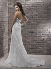 Maggie Sottero 'Myra R1157' size 0 used wedding dress back view on model