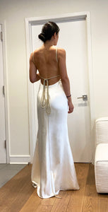 Danielle Frankel 'Ava Backless Silk Wool Gown' wedding dress size-04 NEW