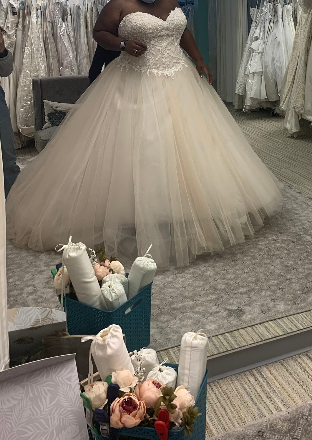 Sweetheart 'unknown' wedding dress size-22 SAMPLE