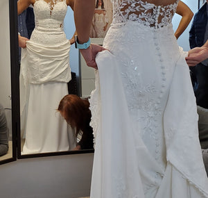 Stella York '6916' wedding dress size-02 NEW