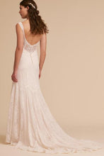 Load image into Gallery viewer, BHLDN &#39;Reinhart&#39; size 6 new wedding dress back view on model
