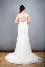 Load image into Gallery viewer, Pronovias Distel Bateau Neckline Wedding Dress - Pronovias - Nearly Newlywed Bridal Boutique - 3
