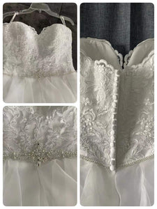 David's Bridal 'WG3830' wedding dress size-08 PREOWNED