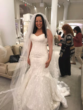 Load image into Gallery viewer, Randy Fenoli &#39;Iris&#39; size 10 used wedding dress front view on bride
