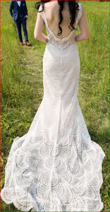  'Sheath' wedding dress size-02 PREOWNED