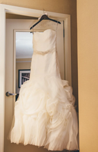 Load image into Gallery viewer, Maggie Sottero &#39;Couture&#39; size 8 used wedding dress front view on hanger
