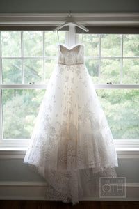 Oscar de la Renta '12E04' wedding dress size-06 PREOWNED