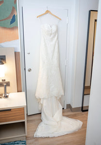 Pronovias 'AEGIR' wedding dress size-02 PREOWNED