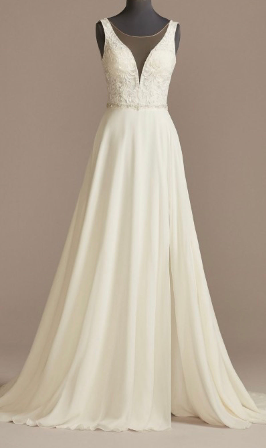 Galina Signature 'Lace Applique' wedding dress size-24W NEW