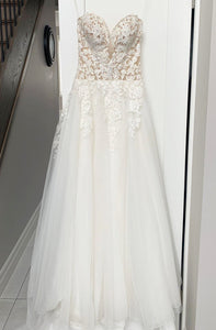 Mori Lee '2044' wedding dress size-02 PREOWNED