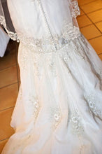 Load image into Gallery viewer, Lazaro Dropped Waist Beaded Mermaid Wedding Dress - Lazaro - Nearly Newlywed Bridal Boutique - 3
