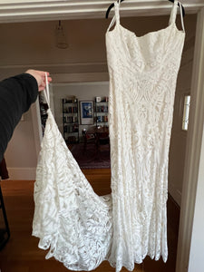 Rue de seine 'Nyles' wedding dress size-14 PREOWNED