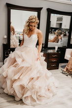 Load image into Gallery viewer, Mori Lee &#39;Marilyn&#39; size 4 used wedding dress front view on bride
