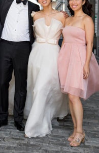 ntonio Riva 'Filippa' size 4 used wedding dress front view on bride