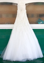 Load image into Gallery viewer, Divine Couture &#39;Custom&#39; size 4 used wedding dress front view on hanger
