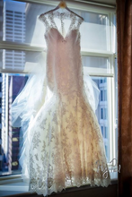 Load image into Gallery viewer, Kenneth Winston &#39;1609&#39; size 8 used wedding dress front view on hanger
