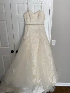 JUSTIN ALEXANDER '4160' wedding dress size-14 NEW