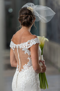 Justin Alexander '3938' wedding dress size-06 PREOWNED