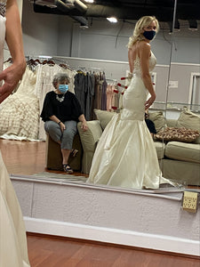 Alvina Valenta '9406' wedding dress size-10 SAMPLE