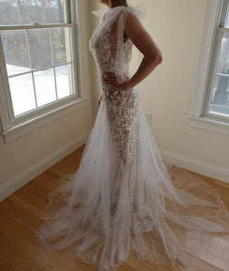 BERTA '29-220' wedding dress size-08 PREOWNED