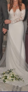 Pronovias 'Dracma' wedding dress size-08 PREOWNED