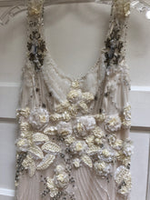 Load image into Gallery viewer, Claire Pettibone &#39;Crescent&#39; size 6 used wedding dress front view on hanger
