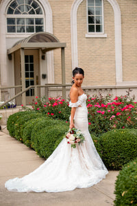 Allure Bridals 'Cilka E166' wedding dress size-08 PREOWNED