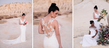 Load image into Gallery viewer, Enzoani &#39;Kalypso&#39; size 6 new wedding dress multiple views on model

