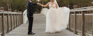 Monique Lhuillier 'Rachelle' wedding dress size-10 PREOWNED