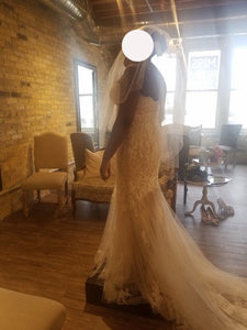 Enzoani 'Katerina' wedding dress size-14 PREOWNED