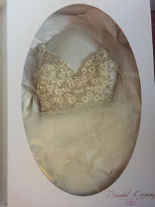 Lazaro 'Ivory V-Neck Mermaid' size 12 used wedding dress in box