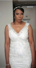 Load image into Gallery viewer, Allure Bridals &#39;Madison James 12&#39; size 10 used wedding dress front view on bride
