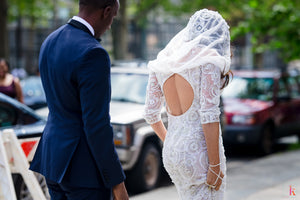 Ysa Makino 'Custom ' wedding dress size-08 PREOWNED