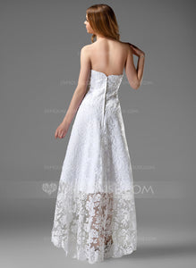 JJS House '226' size 14 new wedding dress back view on model