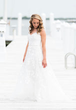 Load image into Gallery viewer, Reem Acra &#39;Essence of Joy&#39; size 2 used wedding dress front view on bride

