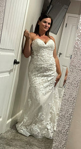 Justin Alexander 'Amor88154' wedding dress size-14 NEW