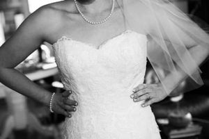 david tutera for mon cheri '113212' wedding dress size-08 PREOWNED