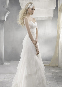 Alvina Valenta AV9260 Chantilly Lace Wedding Dress - Alvina Valenta - Nearly Newlywed Bridal Boutique - 1