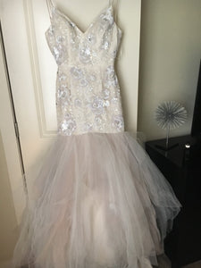 Hayley Paige 'Honor' size 2 used wedding dress front view on hanger